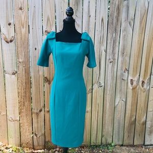 Badgley Mischka Short-Sleeve Sheath Dress #87